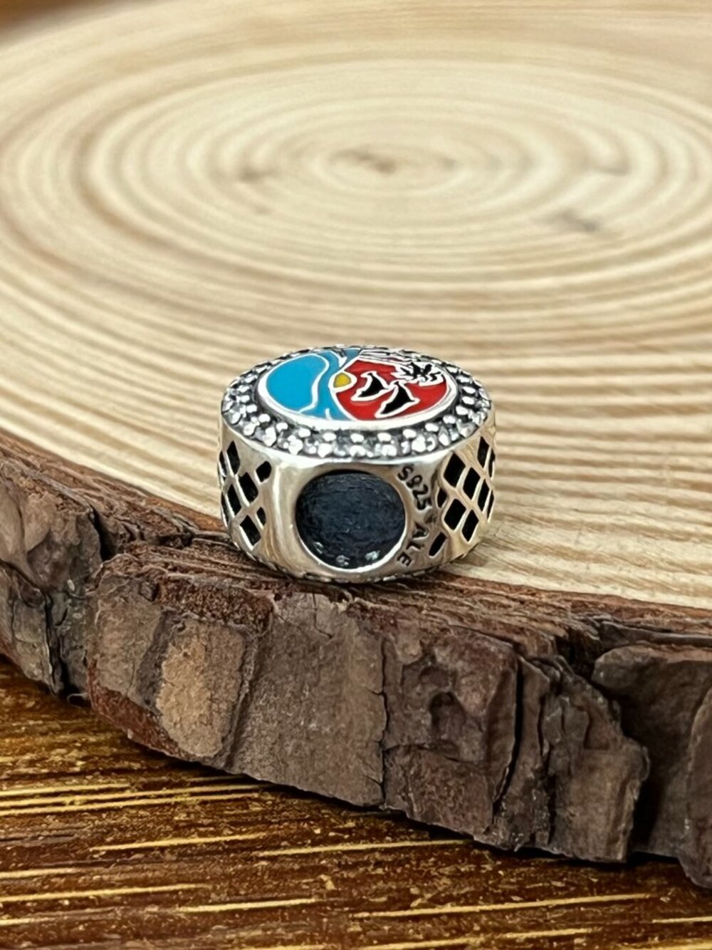 Pandora Miami Bead S925 Silver Charm - Picture 3 of 3